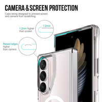 Crystal Clear Transparent Case Cover With Magnetic Ring for Samsung Galaxy