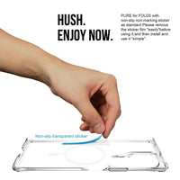 Crystal Clear Transparent Case Cover With Magnetic Ring for Samsung Galaxy