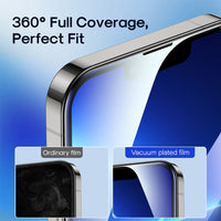 iPhone 17 Pro Max Kinglas 2 Packs 2.5D Full Coverage Silk Printing Privacy Tempered Glass Screen Protector