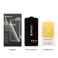 iPhone 13 / 13 Pro / 14 / 16E / 17E Kinglas 2.5D Full Coverage Silk Printing Black Edge Tempered Glass Screen Protector