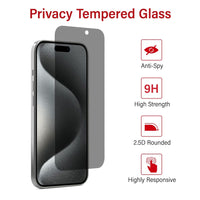 iPhone 16 Pro / 17 / 17 Pro Privacy Tempered Glass Screen Protector