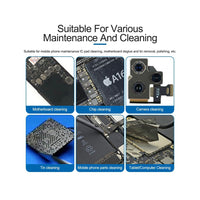 SUNSHINE SS-022D Mobile Phone Wire Brushes Cleaning Tool Motherboard IC Deglue and Tin Removal Double Head Copper Brush Repair