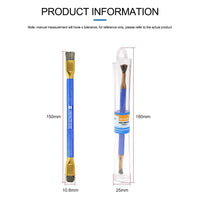 SUNSHINE SS-022D Mobile Phone Wire Brushes Cleaning Tool Motherboard IC Deglue and Tin Removal Double Head Copper Brush Repair