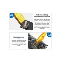 SUNSHINE SS-022D Mobile Phone Wire Brushes Cleaning Tool Motherboard IC Deglue and Tin Removal Double Head Copper Brush Repair