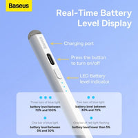Baseus Smooth Writing 2 Series Stylus with LED Indicators SXBC060302-White