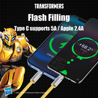 Transformers F-A11 Fast Charging Data Cable Type-C to Type-C