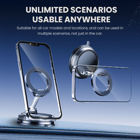 REDEFYNE VT102M Suction Cup Foldable Magnetic Car Mount
