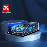 Display King - Acrylic display case with lettering for LEGO® Bugatti Chiron 42083