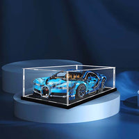 Display King - Acrylic display case with lettering for LEGO® Bugatti Chiron 42083