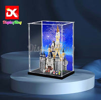 Display King - Acrylic display case with  lettering  for LEGO The Disney Castle 71040