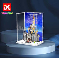 Display King - Acrylic display case with  lettering  for LEGO The Disney Castle 71040