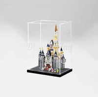 Display King - Acrylic display case with  lettering  for LEGO The Disney Castle 71040