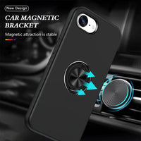 Magnetic Ring Holder Shockproof Cover Case for iPhone 16E