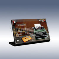 Display King - Acrylic display plaque for Lego Typewriter 21327