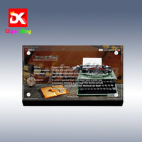 Display King - Acrylic display plaque for Lego Typewriter 21327