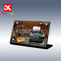 Display King - Acrylic display plaque for Lego Typewriter 21327