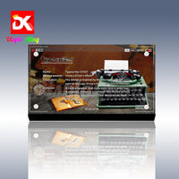 Display King - Acrylic display plaque for Lego Typewriter 21327