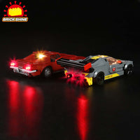 Brick Shine Light  Kit for LEGO® 1968 Chevrolet Corvette & C8.R Race Car 76903