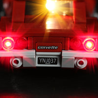 Brick Shine Light  Kit for LEGO® 1968 Chevrolet Corvette & C8.R Race Car 76903