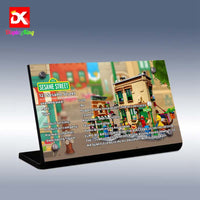 Display King - Display plaque for LEGO Ideas 123 Sesame Street 21324