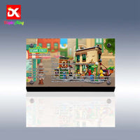 Display King - Display plaque for LEGO Ideas 123 Sesame Street 21324