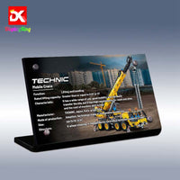 Display King - Display plaque for LEGO Mobile Crane 42108