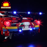 Brick Shine GC Light Kit for LEGO® Ferrari 488 GTE “AF Corse #51” 42125