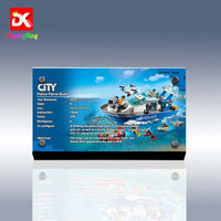 Display plaque  for LEGO Police Patrol Boat 60277