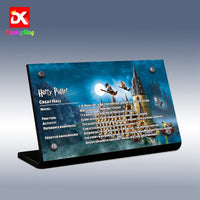 Display King - Display plaque for LEGO Harry Potter Hogwarts Great Hall 75954
