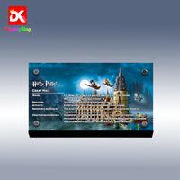 Display King - Display plaque for LEGO Harry Potter Hogwarts Great Hall 75954