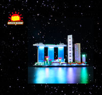 Brick Shine - GC Light Kit for  LEGO® Architecture Singapore 21057