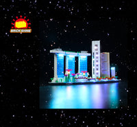 Brick Shine - GC Light Kit for  LEGO® Architecture Singapore 21057