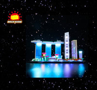 Brick Shine - GC Light Kit for  LEGO® Architecture Singapore 21057