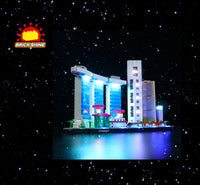 Brick Shine - GC Light Kit for  LEGO® Architecture Singapore 21057