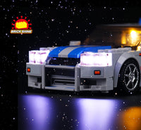 Brick Shine -  Light Kit for LEGO® 2 Fast 2 Furious Nissan Skyline GT-R (R34) 76917
