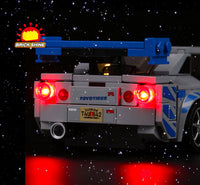 Brick Shine -  Light Kit for LEGO® 2 Fast 2 Furious Nissan Skyline GT-R (R34) 76917