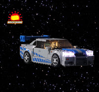 Brick Shine -  Light Kit for LEGO® 2 Fast 2 Furious Nissan Skyline GT-R (R34) 76917