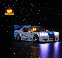 Brick Shine -  Light Kit for LEGO® 2 Fast 2 Furious Nissan Skyline GT-R (R34) 76917