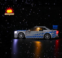 Brick Shine -  Light Kit for LEGO® 2 Fast 2 Furious Nissan Skyline GT-R (R34) 76917