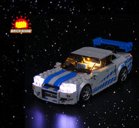 Brick Shine -  Light Kit for LEGO® 2 Fast 2 Furious Nissan Skyline GT-R (R34) 76917