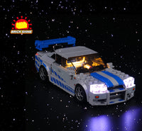 Brick Shine -  Light Kit for LEGO® 2 Fast 2 Furious Nissan Skyline GT-R (R34) 76917