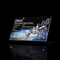 Display plaque for  LEGO International Space Station 21321