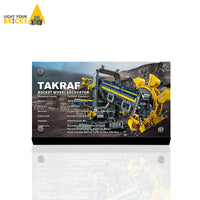 Display plaque for LEGO Bucket Wheel Excavator 42055