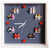 Personalized handmade brick Wall Clock