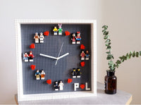 Personalized handmade brick Wall Clock