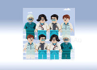 Minifigures doctors Characters  - a set of 3 x minifigures