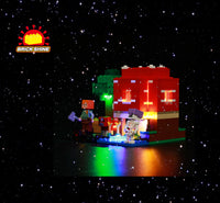 Brick Shine  GC Light Kit for LEGO® Minecraft The Mushroom House 21179