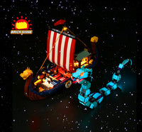 Brick Shine -  Light kit for LEGO® Viking Ship and the Midgard Serpent 31132