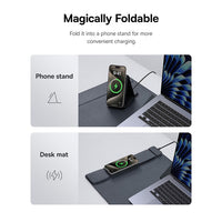 Baseus MagPro Series II Smart Desk Mat (with Wireless Charger)-Cosmic Black
