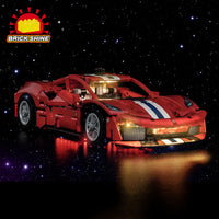 Brick Shine GC Light Kit for LEGO® Ferrari 488 Pista Car 42235
